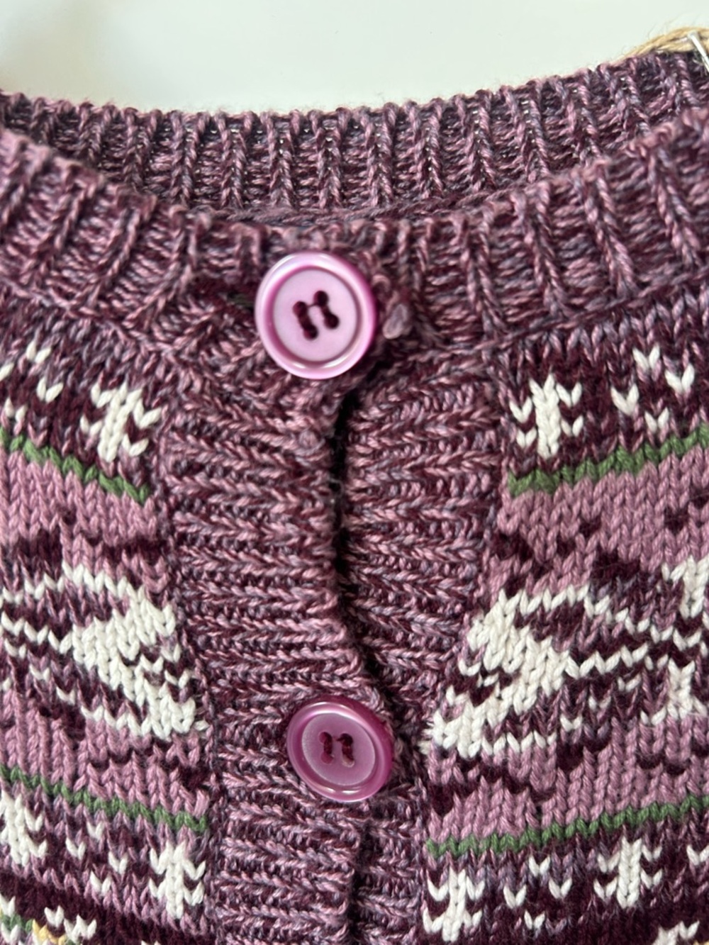 Fair Isle Knit Cardigan Sweater l Nordic Cottagecore l Size Medium - Picture 5 of 9